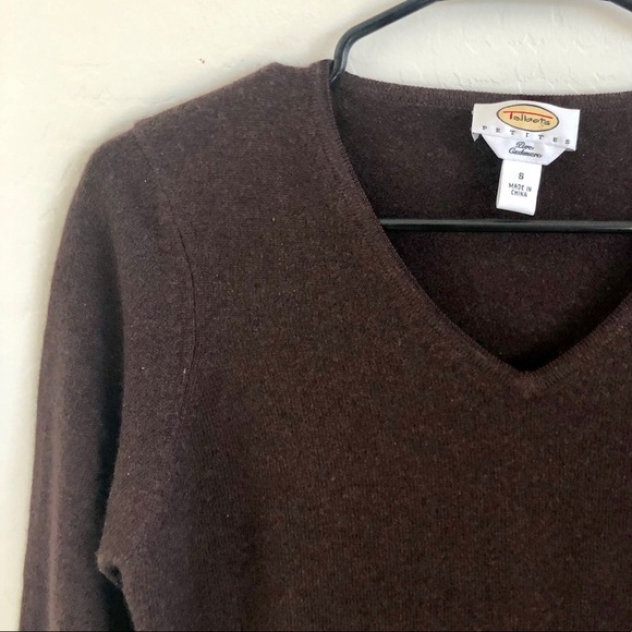 Talbots Cashmere V Neck Sweater - Picture 5 of 7